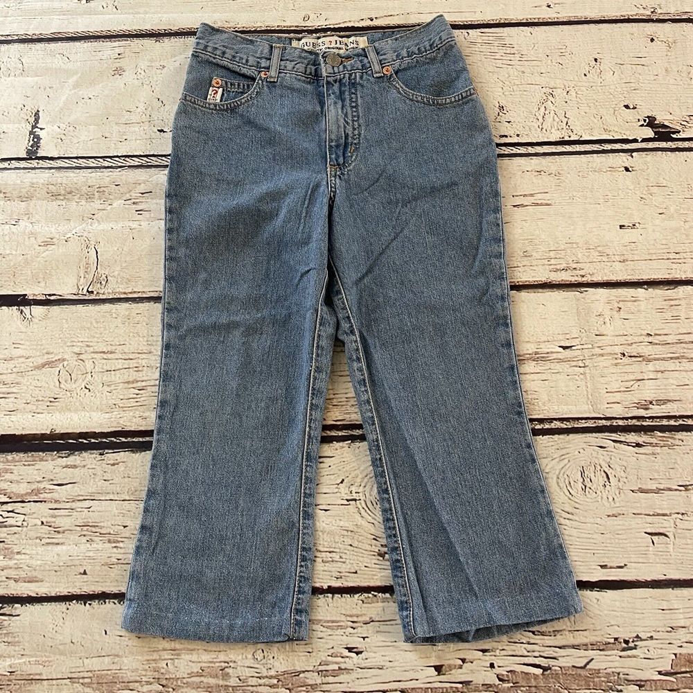 Vintage Y2K Guess USA Boys Jeans Size 10 Blue Denim Pants